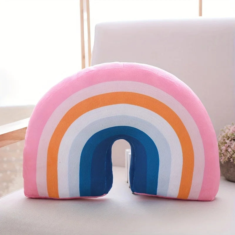 1pcs Large Rainbow Arch Pillow Plush Sofa Bed Car Throw Cushion for Home Office Decor PP Cotton Filling