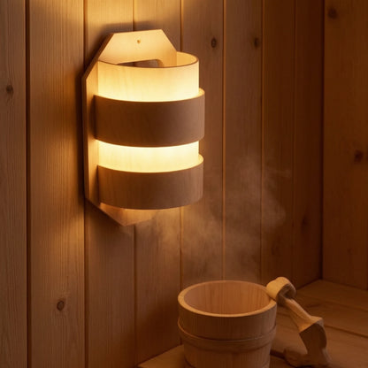 Sauna Lamp Shade Wooden Sauna Light Shade Translucent Lightweight for Steam Room