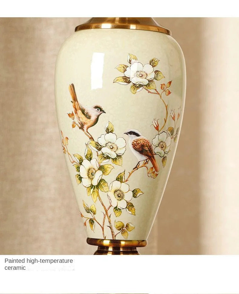 Modern Ceramic Table Lamp - Nordic Minimalist Front Sofa Table Lamp Decoration Lighting Bedroom Living Room Study Bedside Lamp