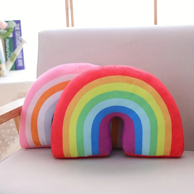 1pcs Large Rainbow Arch Pillow Plush Sofa Bed Car Throw Cushion for Home Office Decor PP Cotton Filling