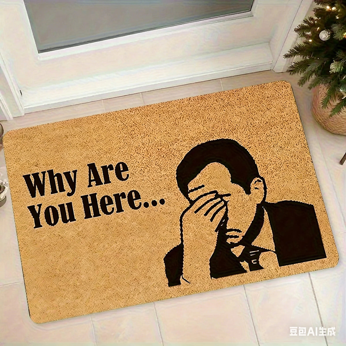 Humorous "Oh No, It's You Again..." Doormat, for Living Rooms, Bedrooms, Offices, Kitchens, Bathrooms, Hallways Welcome Mat