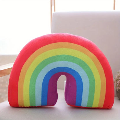 1pcs Large Rainbow Arch Pillow Plush Sofa Bed Car Throw Cushion for Home Office Decor PP Cotton Filling