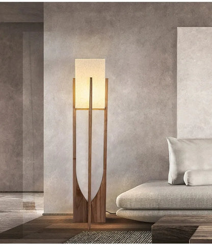 Fairbanks Floor Lamp Wooden Floor Lamp for  Living Room Bedroom Sofa Bedside Solid Nordic Designers Floor Lamps