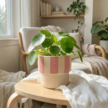Cute Cartoon Style Ceramic Flower Pot Breathable Vintage Succulent Plant Pot Flower Pattern Potted Plant Desktop Garden