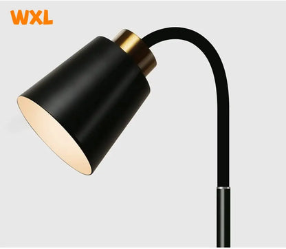 Floor Lamp Simple Floor Lamp Floor Light Wrought Iron LED Standing Lamp Adjustable Lamp Head Standing Reading Light for Living R