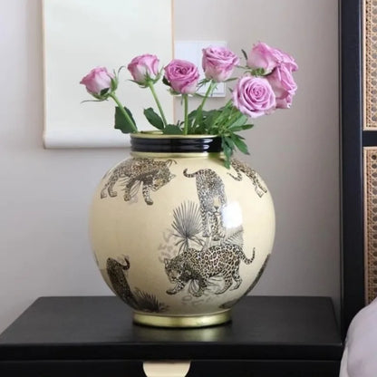 Ceramics Vases Modern Storage Flower Bottle Sculptures Elegant Room Ornaments Home Decoration Table Top Items Holiday Gifts