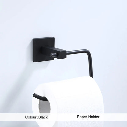 Bathroom Hardware Accessories Towel Rack Toilet Paper Dispenser Holder Wall Coat Hooks Towel Rail Ring Roll Hanger Set